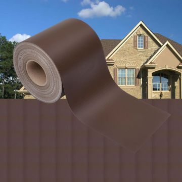 Gossi panou de intimitate gradina, maro, 70x0,19 m, pvc