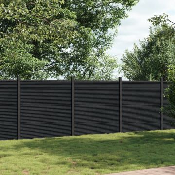 Gossi panouri pentru gard, gri, 526x186 cm, wpc