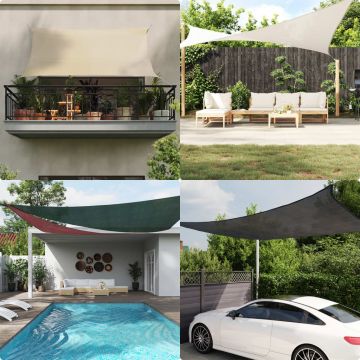 Gossi parasolar, gri taupe, 4x7 m, hdpe, 160 g/m2