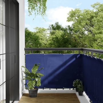 Gossi paravan de balcon, albastru, 90x700 cm, 100% poliester oxford
