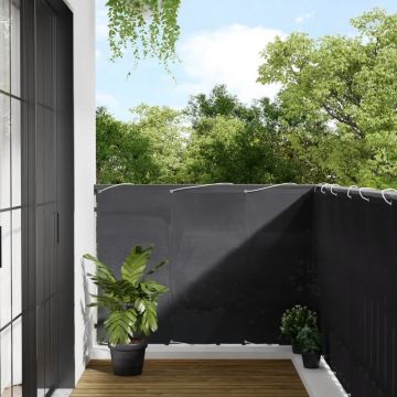 Gossi paravan de balcon, antracit, 120x1000 cm, 100% poliester oxford