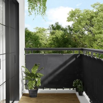 Gossi paravan de balcon, antracit, 90x800 cm, 100% poliester oxford