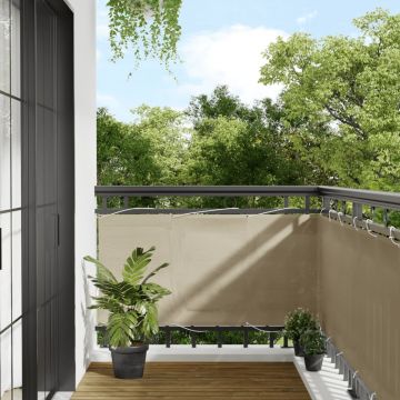 Gossi paravan de balcon, bej, 75x700 cm, 100% poliester oxford