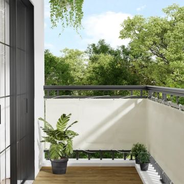 Gossi paravan de balcon, crem, 75x1000 cm, 100% poliester oxford
