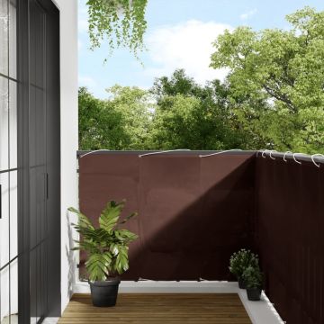Gossi paravan de balcon, maro, 120x1000 cm, 100% poliester oxford