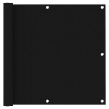Gossi paravan de balcon, negru, 90 x 400 cm, tesatura oxford