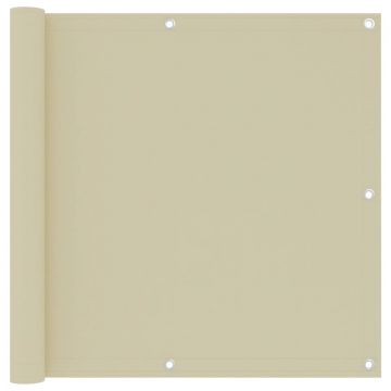 Gossi paravan pentru balcom, crem, 90x300 cm, tesatura oxford