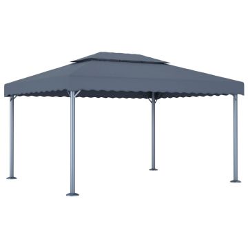 Gossi pavilion, antracit, 400 x 300 cm, aluminiu