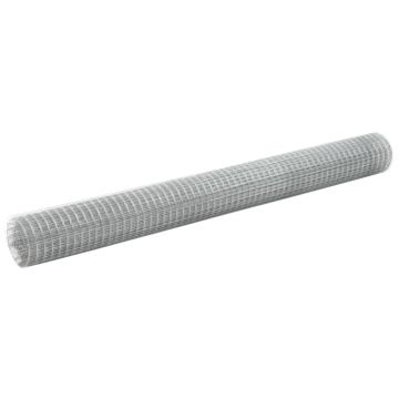 Gossi plasa de sarma gaini, argintiu, 10 x 1,5 m, otel galvanizat