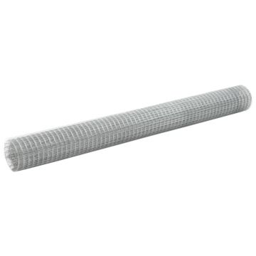 Gossi plasa de sarma gaini, argintiu, 10 x 1,5 m, otel galvanizat