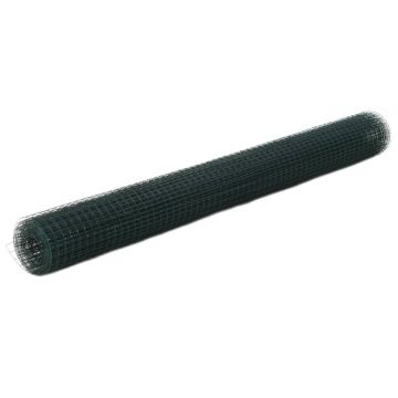 Gossi plasa de sarma gaini, verde, 25 x 1,5 m, otel cu invelis pvc