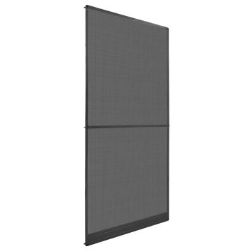 Gossi plasa insecte cu balamale pentru usi, antracit, 100 x 215 cm