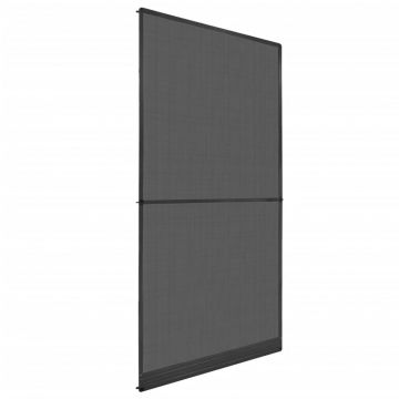 Gossi plasa insecte cu balamale pentru usi, antracit, 120 x 240 cm