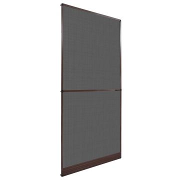 Gossi plasa insecte cu balamale pentru usi, maro, 100 x 215 cm
