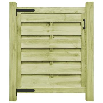 Gossi poarta de gradina, 100x100 cm, lemn de pin tratat verde