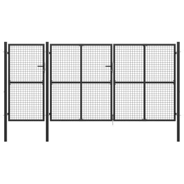 Gossi poarta de gradina, antracit, 400 x 150 cm, otel