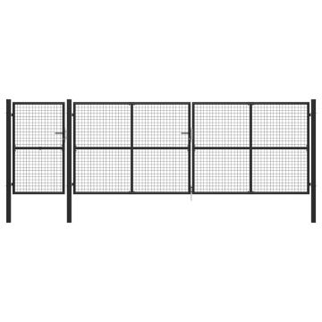 Gossi poarta de gradina, antracit, 500 x 150 cm, otel