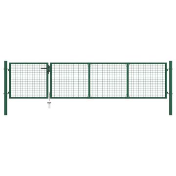 Gossi poarta de gradina, verde, 350 x 75 cm, otel