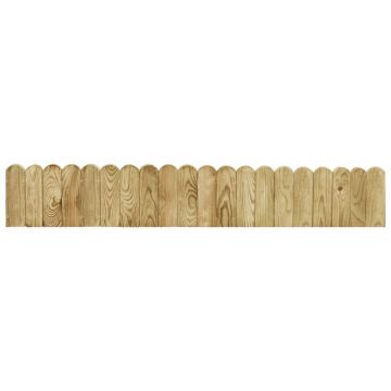 Gossi rola de bordura, verde, 120 cm, lemn de pin tratat