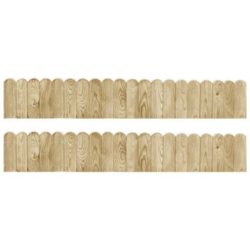 Gossi role de bordura, 2 buc., 120 cm, lemn de pin tratat