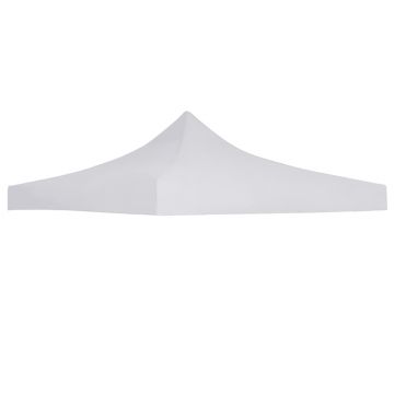 Gossi acoperis cort de petrecere, alb, 3 x 3 m