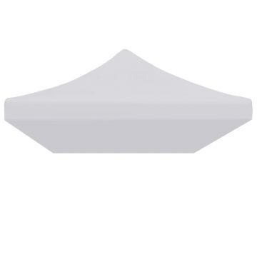 Gossi acoperis cort de petrecere, alb, 3 x 6 m