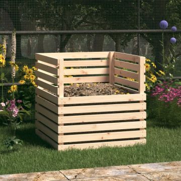 Gossi compostor, 80x80x78 cm, lemn masiv de pin