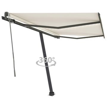 Gossi copertina automata cu senzor vant & led, crem, 350x250 cm