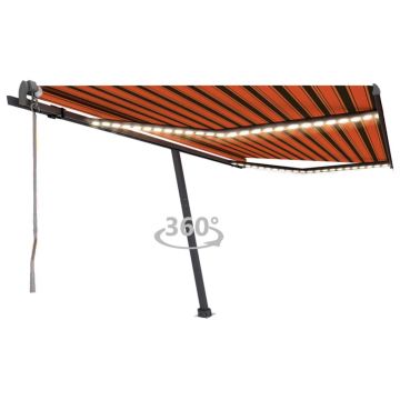 Gossi copertina automata, senzor vant & led, oranj/maro, 400x350 cm