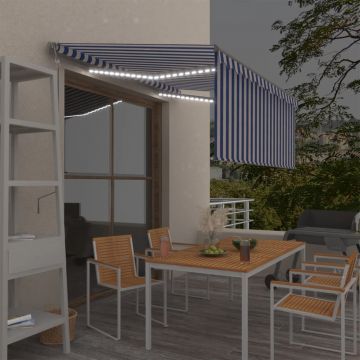 Gossi copertina automata stor led senzor vant albastru&alb 3,5x2,5 m