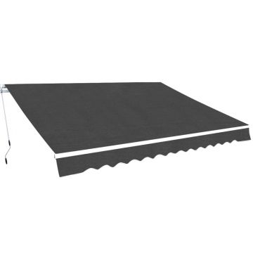 Gossi copertina pliabila cu actionare manuala, 500 cm, antracit