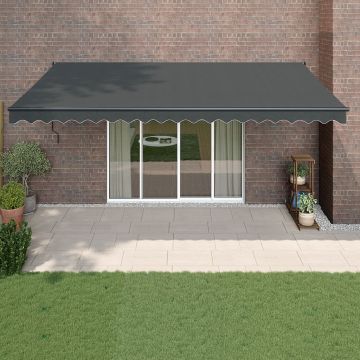 Gossi copertina retractabila automata, antracit, 5x3 m