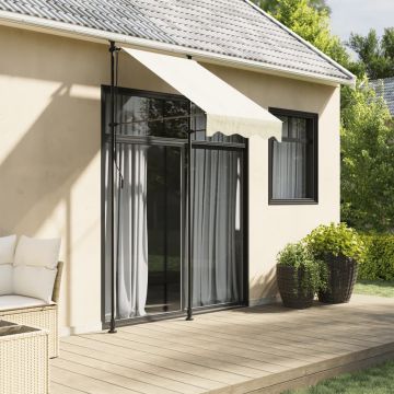 Gossi copertina retractabila, crem, 100x150 cm, tesatura si otel