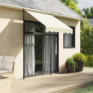 Gossi copertina retractabila, crem, 150x150 cm, tesatura si otel