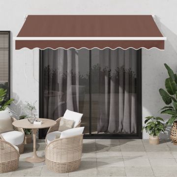 Gossi copertina retractabila manual, maro, 300x250 cm