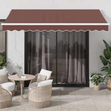 Gossi copertina retractabila manual, maro, 350x250 cm