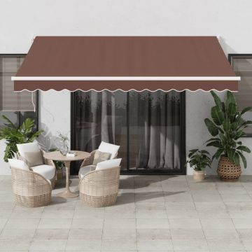 Gossi copertina retractabila manual, maro, 400x300 cm