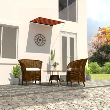 Gossi copertina retractabila, portocaliu si maro, 150 x 150 cm