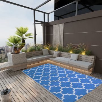 Gossi covor de exterior, albastru, 160x230 cm, pp
