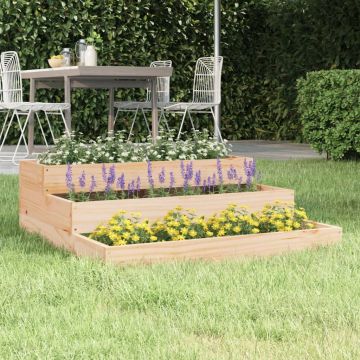 Gossi jardiniera, 78x78x27 cm, lemn masiv de pin
