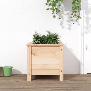Gossi jardiniera de gradina, 40x40x39 cm, lemn masiv de pin