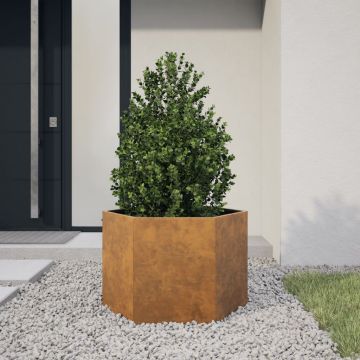 Gossi jardiniera de gradina 69x60x45 cm otel de intemperii
