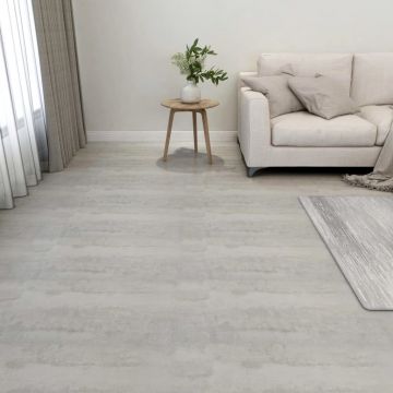 Gossi placi pardoseala autoadezive 55 buc. gri deschis pvc 5,11 m2