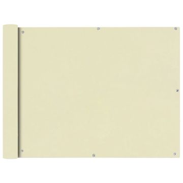 Gossi prelata pentru balcon, material textil oxford, 90x400 cm, crem
