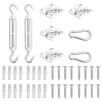 Gossi set accesorii parasolar, 8 piese, otel inoxidabil