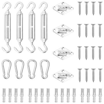 Gossi set accesorii parasolar din otel inoxidabil, 12 piese