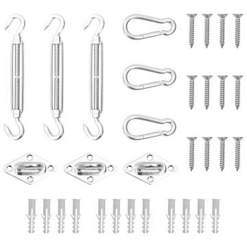 Gossi set de accesorii parasolar, 9 piese, otel inoxidabil
