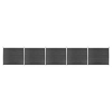 Gossi set panouri gard, 872x146 cm, gri, wpc