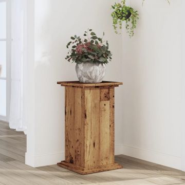 Gossi suport de plante, lemn vechi, 33x33x60 cm, lemn prelucrat