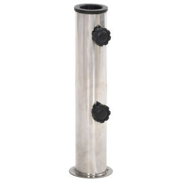 Gossi suport de umbrela pentru stalp de Ø38/48 mm, argintiu, otel